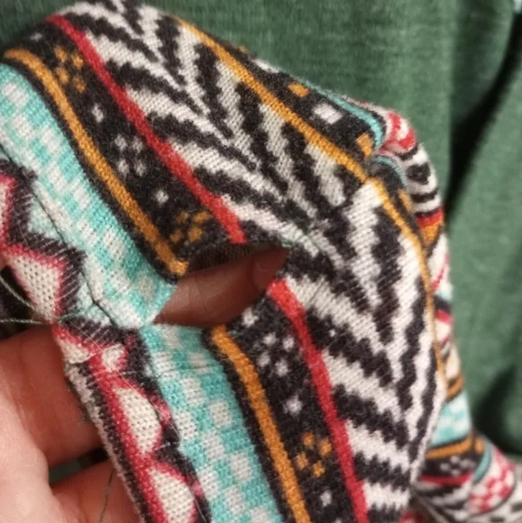 POGTMM Women's Fall Long Sleeve Tops Aztec Southwest Pattern T-Shirt Large - Picture 8 of 10